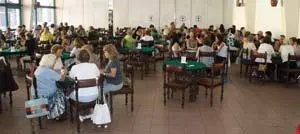  Un momento de la celebración dedicada a las mujeres en el Centro Asturiano de Buenos Aires.