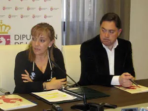 Isabel Carrasco, durante la presentación de su viaje.