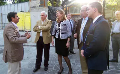 Del Olmo visitó la sede acompañada de los principales directivos de la Agrupación.