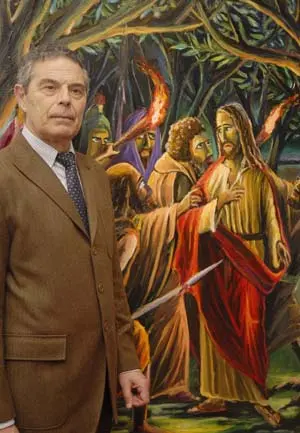  El santiagués Plácido Amboage, ante uno de sus trabajos.