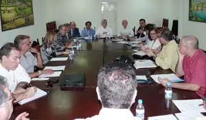  &Uacute;ltima sesi&oacute;n del CRE de Venezuela, celebrada en la Hermandad Gallega de Venezuela, el pasado 20 de febrero.