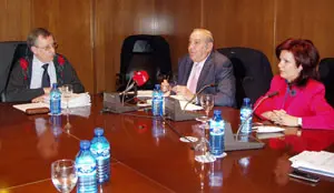 Ruiz, Castillo y Pin, en la Comisi&oacute;n.