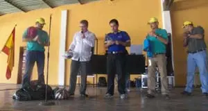 Francisco Correa Jiménez, presidente de Fedecanarias, hizo entrega de material deportivo a la Escuela de Fútbol de la Casa Canaria de Altagracia de Orituco.