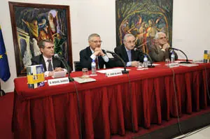 Un momento de la presentación en la Casa de Galicia de Madrid.