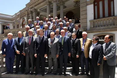  Feij&oacute;o, con los empresarios en M&eacute;xico. 