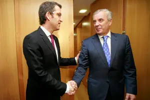  El presidente de la Xunta recibe a &lsquo;Pachi&rsquo; V&aacute;zquez.