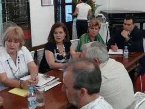 Parte de los consejeros presentes.