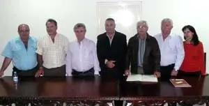  La nueva Junta Directiva de Fillos de Lal&iacute;n, para el per&iacute;odo 2010-2012.
