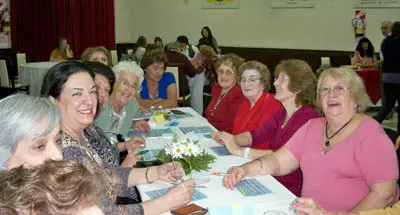 Algunas de las mujeres de la institución, durante la celebración.