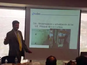  Francisco Arias, director de Cobra de Venezuela, expone los objetivos de su empresa.