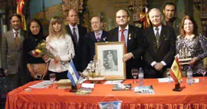 Foto de familia de los protagonistas de la velada en el foro ‘Ser palentino. Ser Español’ de Buenos Aires.