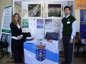  Natalia Rojas y Lisardo Genero estuvieron a cargo del stand. 