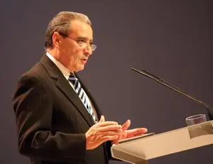 Pedro Bello, durante un acto.