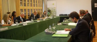  Los integrantes del Patronato, en la reuni&oacute;n celebrada el viernes de la pasada semana.