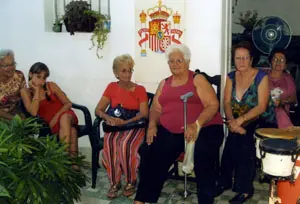 Algunas de las dirigentes de la Unión Gallega, durante el 15º aniversario.