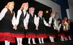 Un momento del festival de danzas. 