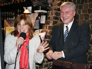 Higinio Martínez con Graciela Pereira, durante el homenaje.