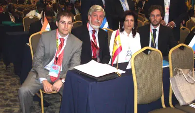  Un momento de la estancia de la comitiva espa&ntilde;ola en la Conferencia de M&eacute;xico. 