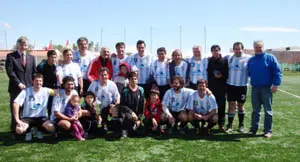  Los jugadores del Pontevedra, equipo que result&oacute; vencedor en el torneo.