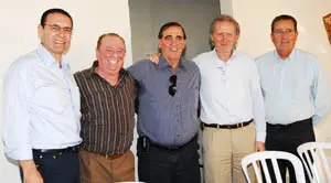  De izda. a dcha., el alcalde de Sorocaba, Vitor Lippi; el presentador de tv Ra&uacute;l Gil; el presidente de la Casa de Espa&ntilde;a, Luiz Calvo Ramires; el c&oacute;nsul,&nbsp;Jos&eacute; Mar&iacute;a Matres Manso; y el presidente del CRE, Arturo Chao Maceiras.