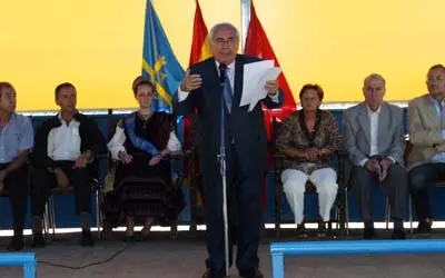  El presidente Areces, en un momento de su intervención. 