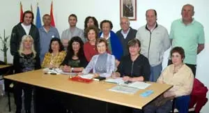 La nueva Junta Directiva de la Casa de Madrid en Bahía Blanca.