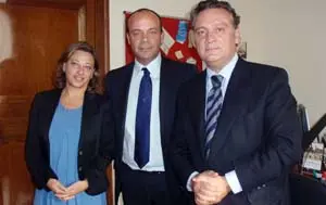  De izda. a dcha.: Beatriz Sanz, Aldo Biagio y Alfredo Prada. 