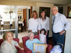  Isabel Esperanza Mancebo Cuevas, el pasado domingo 26 de septiembre junto a su familia e invitados.