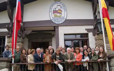 Cristóbal, durante la visita al Club Español de Reñaca.