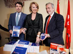 Esperanza Aguirre presidió el acto de presentación de los Presupuestos para 2011.