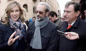 Cristina Garmendia, el rector Daniel Hernández y el consejero Juan José Mateos inauguraron ‘Empírika’.