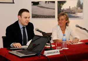 El ingeniero de Montes Jos&eacute; Manuel Blanco L&oacute;pez, durante su disertaci&oacute;n en Madrid.