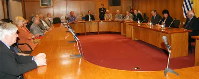  Un momento del acto de homenaje que tuvo lugar la semana pasada en el Parlamento uruguayo.