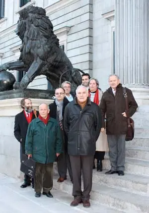 La delegaci&oacute;n de la Plataforma, ante el Congreso. 