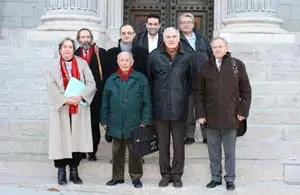  La delegaci&oacute;n de la Plataforma, ante el Congreso. 