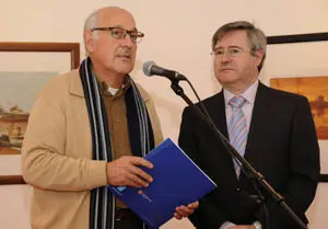  Manuel Paz Pescador, en la apertura de la exposici&oacute;n. 