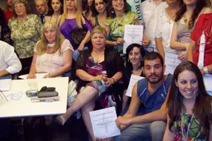  Un momento de la entrega de premios. 