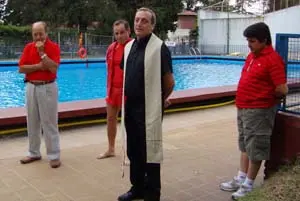 Tradicional bendición de las aguas.