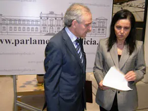  Roberto Castro y Pilar Rojo, durante su encuentro del pasado viernes.
