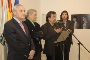   Herikberto M. Quesada, durante la inauguraci&oacute;n de la muestra.