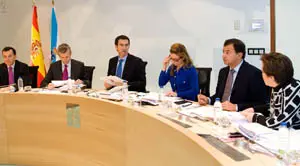 Un momento de la reuni&oacute;n del Consello de la Xunta.