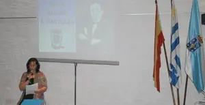  Ana Lorenzo, presidenta del Patronato, al dirigirse a los presentes.