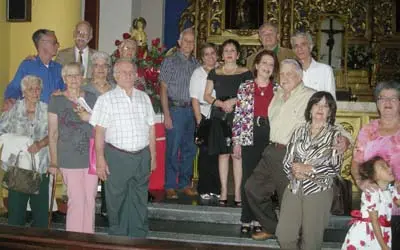 Parte de la Junta Directiva de ‘Amigos de Adeje’ y directivos de otras asociaciones hermanas.