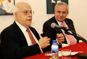 Jos&eacute; Antonio Ferreiro Pi&ntilde;eiro y Jos&eacute; Ram&oacute;n &Oacute;nega, la pasada semana en Madrid. 