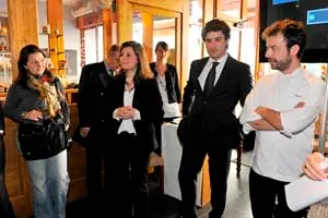  Noelia Menéndez, José María Pérez y Nacho Manzano, en la presentación.