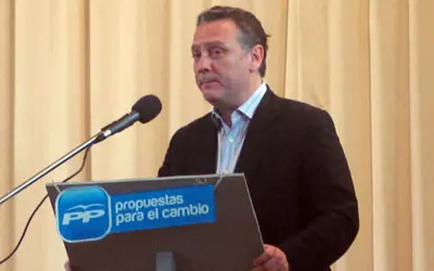  Alfredo Prada, en su intervenci&oacute;n en el acto del PP en Mar del Plata. 