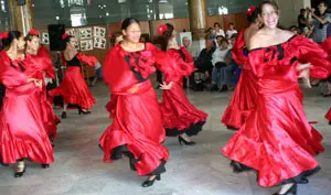  Un momento de la actuaci&oacute;n del grupo &lsquo;Amigos de L&aacute;ncara&rsquo;.