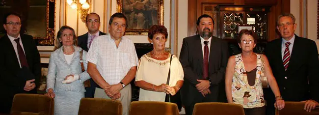 El ministro de Justicia, junto a integrantes del CRE de Buenos Aires.