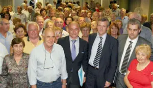  Santiago Camba y Alfonso rueda, en una visita de noviembre de 2009 a Argentina.