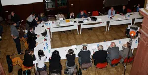 Un momento de la reunión del Comité Director del PSOE Europa.
